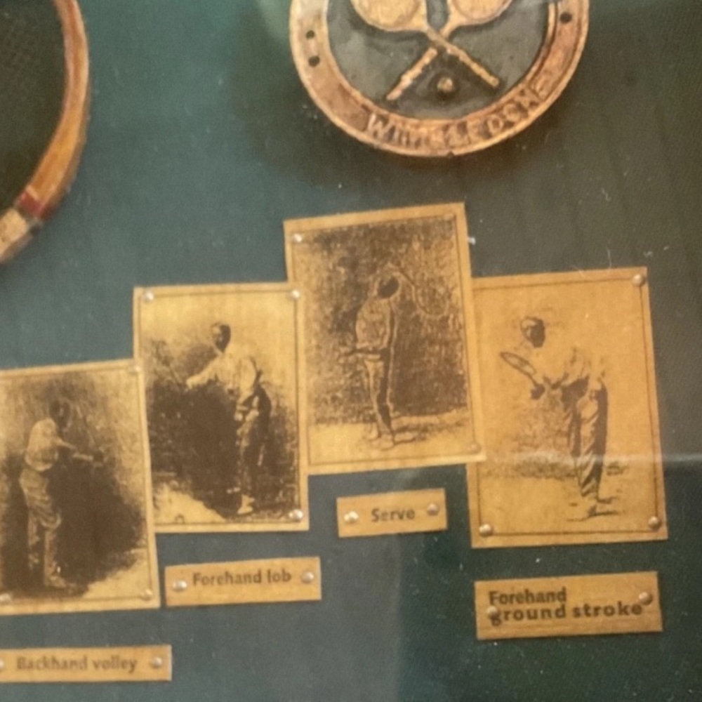 Vintage Tennis Racket Shadow Box Display - Picture 6 of 6